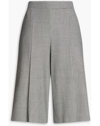 Boutique Moschino - Shorts aus tweed mit hahnentrittmuster und falten - Lyst