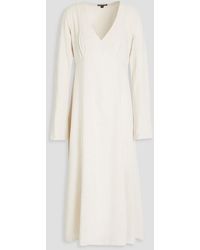 James Perse - Textured Woven Midi Dress - Lyst