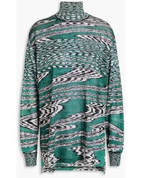 Missoni - Marled Intarsia-knit Turtleneck Sweater - Lyst