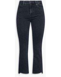 FRAME - Le Crop Mini Boot High-rise Bootcut Jeans - Lyst
