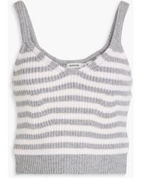 Jonathan Simkhai - Braylee Striped Wool And Cashmere-Blend Top - Lyst
