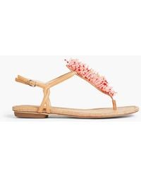 Sam Edelman - Brinda sandalen aus kunstleder mit zierperlen - Lyst
