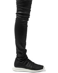 Rick Owens - Oblique Runner Stretch-leather Over-the-knee Boots - Lyst