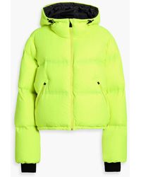 Aztech Mountain - Minnie Nuke Cropped Neon Quilted Down Ski Jacket - Lyst