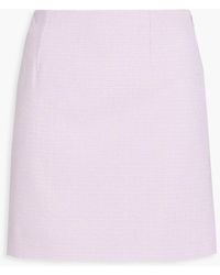 Claudie Pierlot - Prince Of Wales Checked Bouclé-Tweed Mini Skirt - Lyst