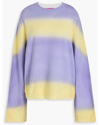 The Elder Statesman - Daily Spray Tie-dyed Cotton And Cashmere-blend Fleece Sweatshirt - Lyst