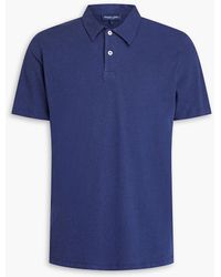 Frescobol Carioca - Cotton And Linen-blend Jersey Polo Shirt - Lyst