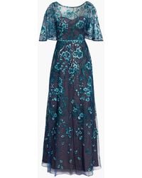 Marchesa - Sequin-embellished Embroidered Tulle Maxi Dress - Lyst