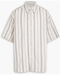Studio Nicholson - Soronos Oversized Striped Cotton-poplin Shirt - Lyst