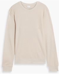 Onia - Waffle-knit Cotton-blend Sweatshirt - Lyst