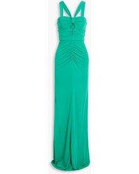 Rebecca Vallance - Geraffte robe aus stretch-jersey mit cut-outs - Lyst