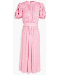 ROTATE BIRGER CHRISTENSEN - Noon Sequinned Plissé Dress - Lyst