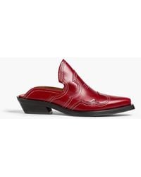 Ganni - Mules aus leder - Lyst