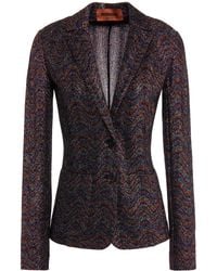 Missoni Metallic Knitted Blazer - Multicolour