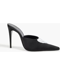 Magda Butrym - Mules aus satin mit verzierung - Lyst