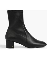 Stuart Weitzman - Sofia 50 Stretch-Leather Sock Boots - Lyst