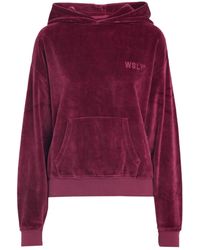 WSLY - Eco Plush Embroidered Cotton-blend Velour Hoodie - Lyst
