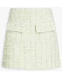 Maje - Metallic Bouclé-tweed Mini Skirt - Lyst