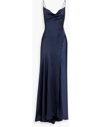 Jonathan Simkhai - Finley Draped Satin Gown - Lyst