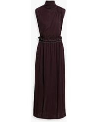 Ulla Johnson - Gemma Ruffled Wool Turtleneck Maxi Dress - Lyst