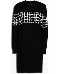 Love Moschino - Intarsia Wool-blend Mini Dress - Lyst