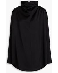 TOTEME - Draped Satin Blouse - Lyst