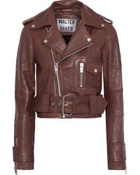 walter baker red leather jacket