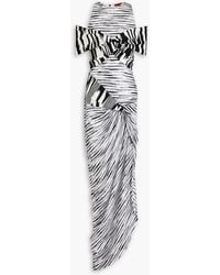 Missoni - Cold-shoulder Space-dyed Twisted Knitted Maxi Dress - Lyst