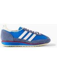 adidas - Sl 72 Og Suede And Leather-Trimmed Canvas Sneakers - Lyst