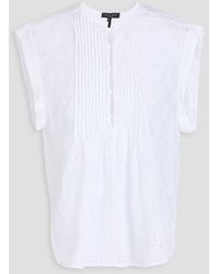 Rag & Bone - Gabby Broderie Anglaise Ramie Top - Lyst