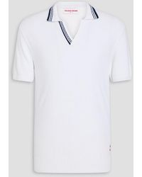 Orlebar Brown - Horton Cotton-Blend Bouclé Polo Shirt - Lyst