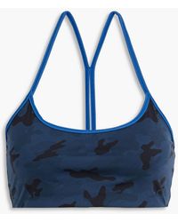 All Access - Camouflage-print Stretch Sports Bra - Lyst