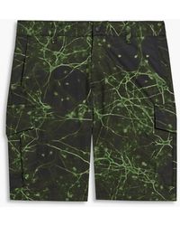Rag & Bone Arkair commando shorts aus baumwollpopeline mit print - Mehrfarbig