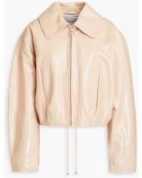 Philosophy Di Lorenzo Serafini - Patent-leather Bomber Jacket - Lyst