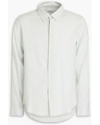Sandro - Hemd aus einer baumwoll-lyocell-leinenmischung - Lyst