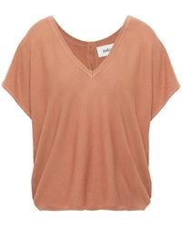 Ba&sh - Boy Ribbed Modal And Cotton-blend Top - Lyst