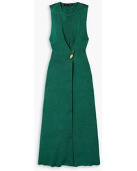 Proenza Schouler - Twisted Embellished Knitted Maxi Dress - Lyst