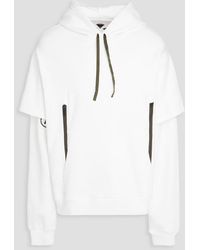 ACRONYM - Mehrlagiger hoodie aus baumwollfleece mit print - Lyst