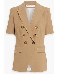Veronica Beard - Atwood Double-Breasted Linen-Blend Blazer - Lyst
