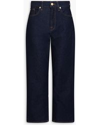7 For All Mankind - Modern Mid-rise Straight-leg Jeans - Lyst