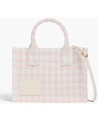 Sandro - Checked Metallic Tweed Tote - Lyst