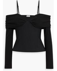 Jonathan Simkhai - Hazel Off-The-Shoulder Stretch-Jersey Bustier Top - Lyst