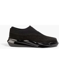 1017 ALYX 9SM - Mono Suede And Stretch-knit Slip-on Sneakers - Lyst