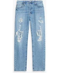 FRAME - Distressed Denim Jeans - Lyst