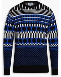 Sunspel - Jacquard-knit Wool Sweater - Lyst