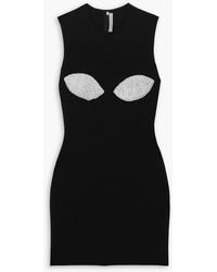 Christopher Kane - Crystal-embellished Jersey Mini Dress - Lyst