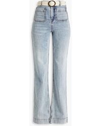 Zimmermann - High-rise Straight-leg Jeans - Lyst