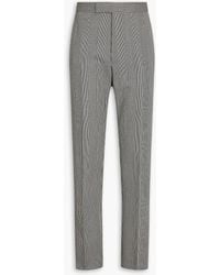 Thom Browne - Prince Of Wales Checked Wool-tweed Pants - Lyst