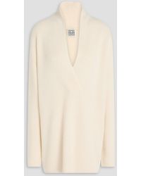 TOTEME - Ribbed Wool And Cashmere-Blend Sweater - Lyst