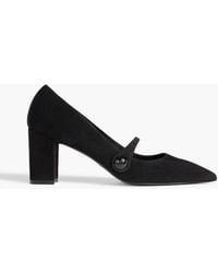 Stuart Weitzman - Sw 75 Suede Mary Jane Pumps - Lyst